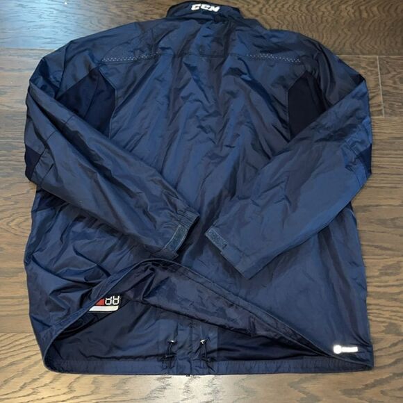 Blue CCM NC Force Team Sewn Logo Raleigh NC Hockey Coaches Jacket 2XL Tactical - Picture 4 of 7